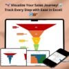 Sales funnel infographic chart in Excel