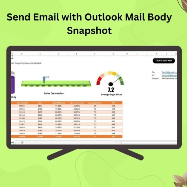Send Email with Outlook Mail Body Snapshot