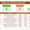 Sleep Improvement Checklist in Excel - Image 2