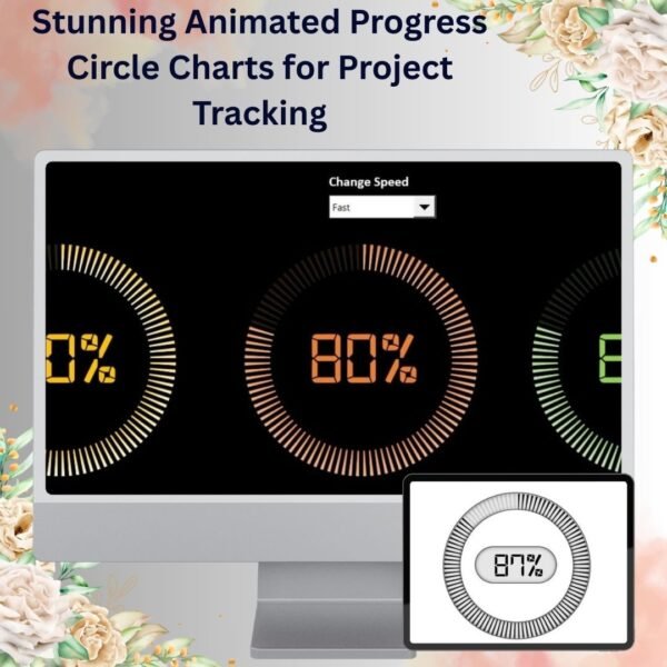 Stunning Animated Progress Circle Charts for Project Tracking