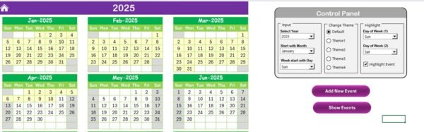 Supplier Delivery Schedule Calendar in Excel - Image 3