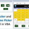 Time Picker and Date Time Picker Control in VBA - Image 2