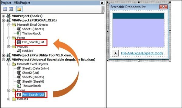 Universal Searchable Drop-down List in Excel - Image 4