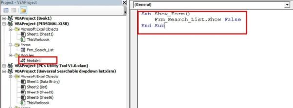 Universal Searchable Drop-down List in Excel - Image 5