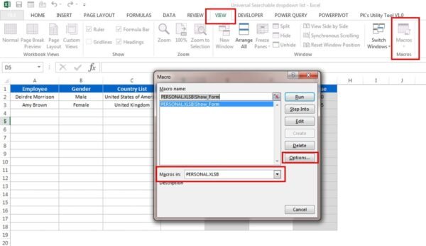 Universal Searchable Drop-down List in Excel - Image 6