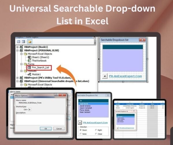 Universal Searchable Drop-down List in Excel