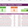 Vacation Budget Checklist Template in Excel - Image 2