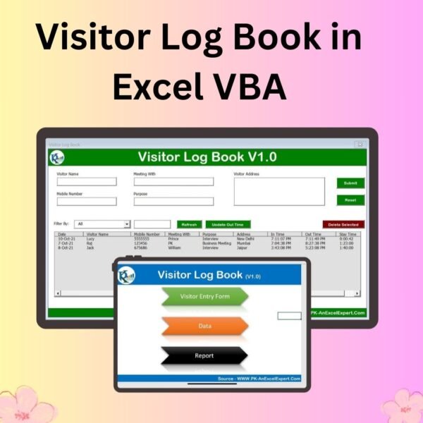 Visitor Log Book in Excel VBA