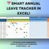 Annual Leave Tracker with Daily Monthly View in Excel