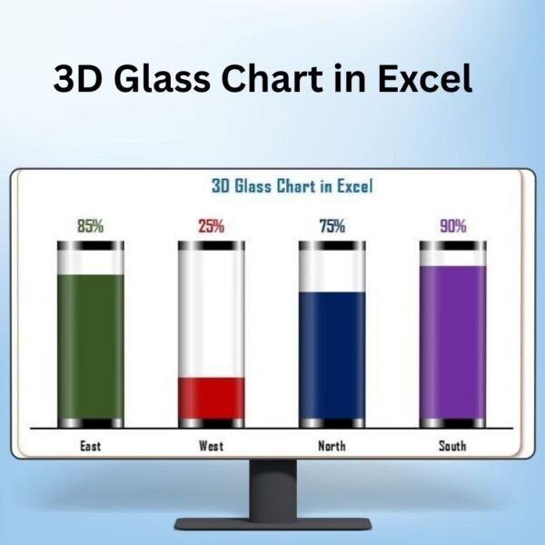 3D Glass Chart in Excel