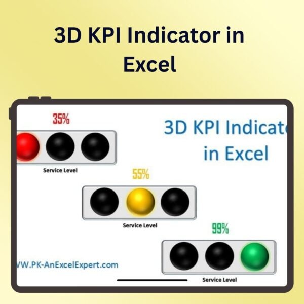 3D KPI Indicator in Excel