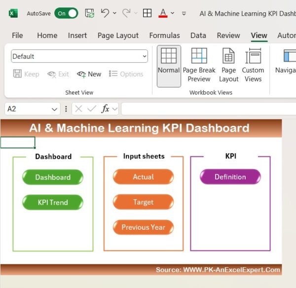 AI & Machine Learning KPI Dashboard in Excel - Image 2