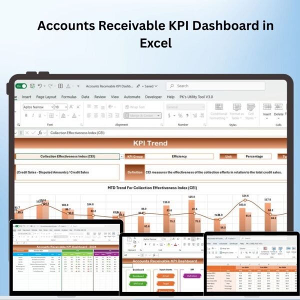 Accounts Receivable KPI Dashboard in Excel