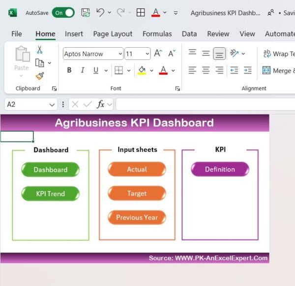 Agribusiness KPI Dashboard in Excel - Image 2