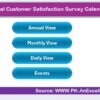 Annual Customer Satisfaction Survey Calendar in Excel - Image 2