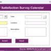 Annual Customer Satisfaction Survey Calendar in Excel - Image 5