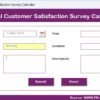 Annual Customer Satisfaction Survey Calendar in Excel - Image 9