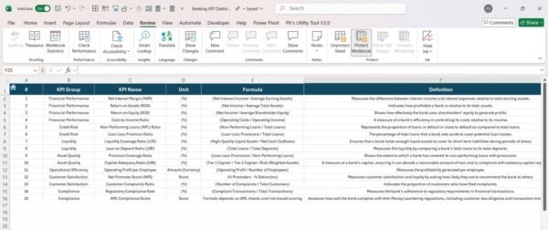 Banking KPI Dashboard in Excel - Image 8