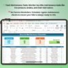 Bicycle Maintenance Checklist in Excel
