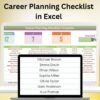 Career Planning Checklist in Excel