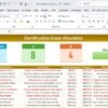 Certification Exam Checklist in Excel - Image 2