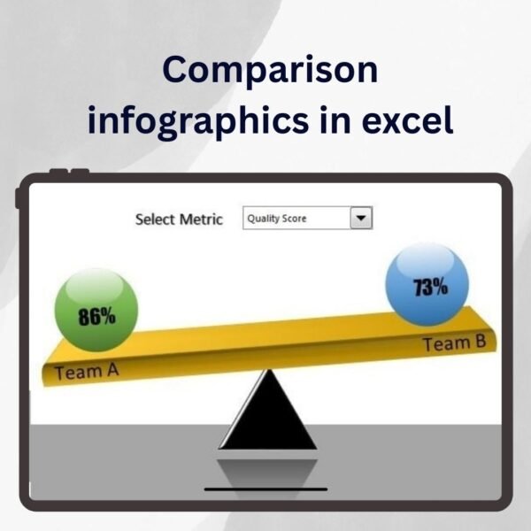 Comparison infographics in excel