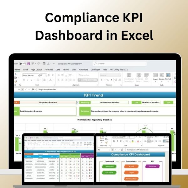 Compliance KPI Dashboard in Excel