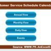 Customer Service Schedule Calendar in Excel - Image 2