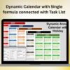Dynamic Calendar with Single formula connected with Task List