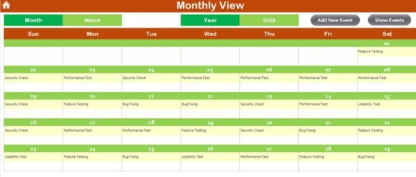 E-learning Course Calendar in Excel - Image 6
