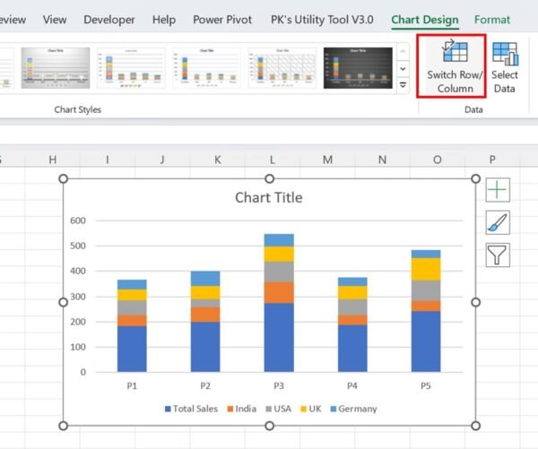 Effective Stacked Column Chart with Integrated Totals - Image 4