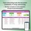 Employee Onboarding Tracking in Excel