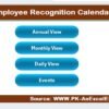 Employee Recognition Calendar in Excel - Image 2