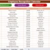 Employee Recognition Calendar in Excel - Image 8