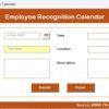 Employee Recognition Calendar in Excel - Image 9