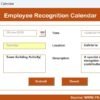 Employee Recognition Calendar in Excel - Image 10