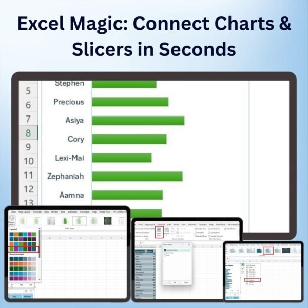 Excel Magic: Connect Charts & Slicers in Seconds