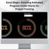 Excel Magic: Stunning Animated Progress Circle Charts for Project Tracking