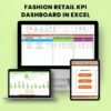 Fashion Retail KPI Dashboard in Excel