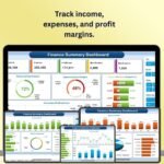 Finance Summary Dashboard in Excel - Financial Dashboard Template