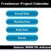 Freelancer Project Calendar in Excel - Image 2