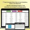 Fundraising Campaign Calendar in Excel
