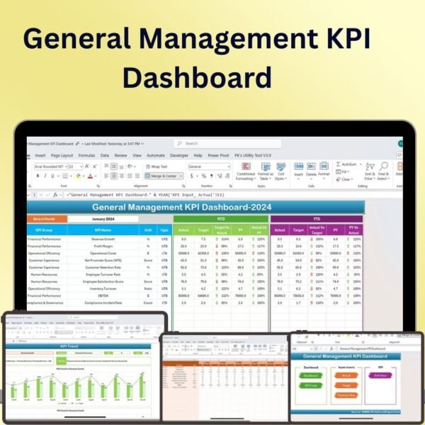 General Management KPI Dashboard