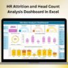 HR Attrition and Head Count Analysis Dashboard in Excel