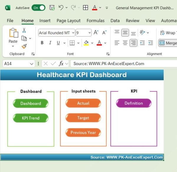 Healthcare KPI Dashboard In Excel - Image 2