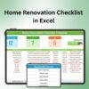 Home Renovation Checklist in Excel