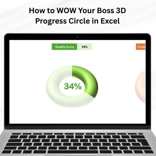 How to WOW Your Boss 3D Progress Circle in Excel