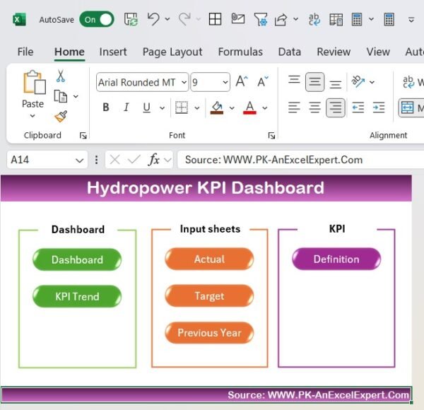 Hydropower KPI Dashboard in Excel - Image 2