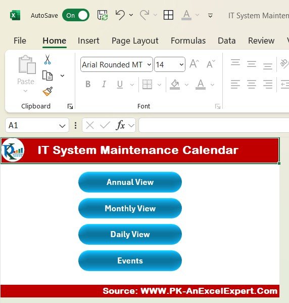 IT System Maintenance Calendar