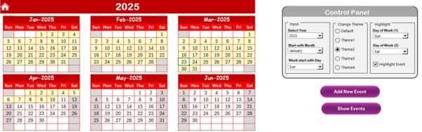 IT System Maintenance Calendar in Excel - Image 3